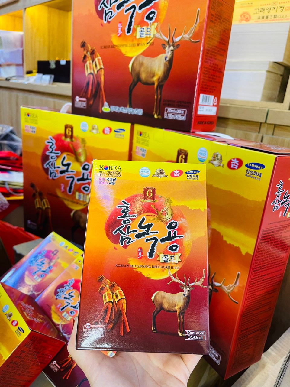 Nước hồng sâm nhung hươu Hàn Quốc (30 gói x 70ml)