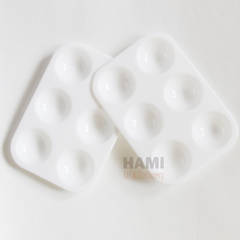 Khay Pha Màu 6 ô, bảng Palette