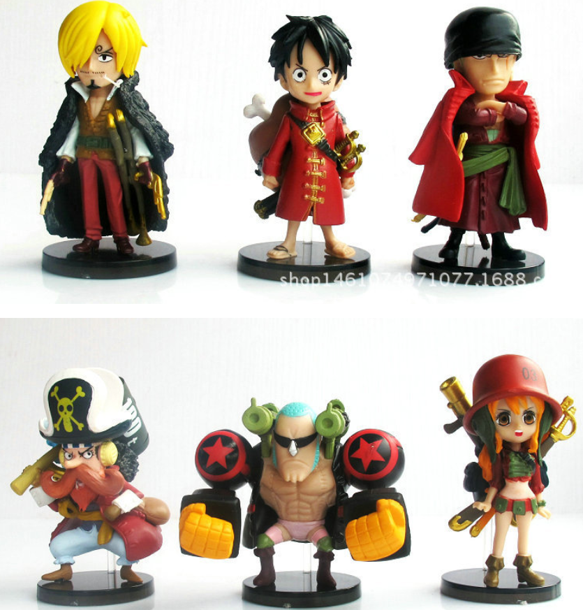 Mô Hình Figure one piece Combo Bộ 9 nhân vật team Luffy