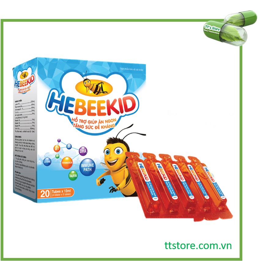 Siro HEBEEKID - Ăn ngon, tăng sức đề khángn - Lysine, thymomodulin