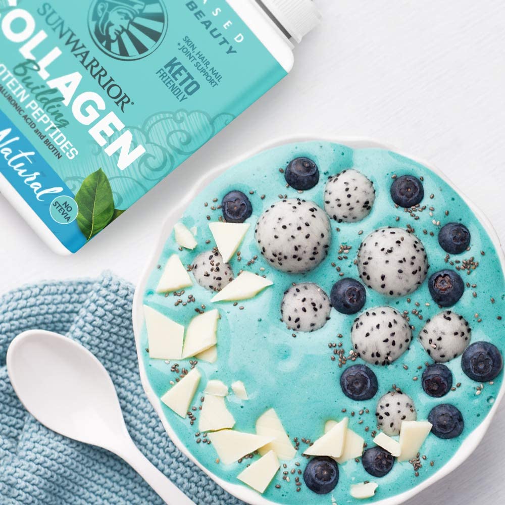 [Hoàn Tiền 15%]Bột bổ sung collagen building protein peptides Sunwarrior 500g nguyên vị