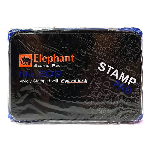 Hộp dấu tampon elephant xanh cỡ 02