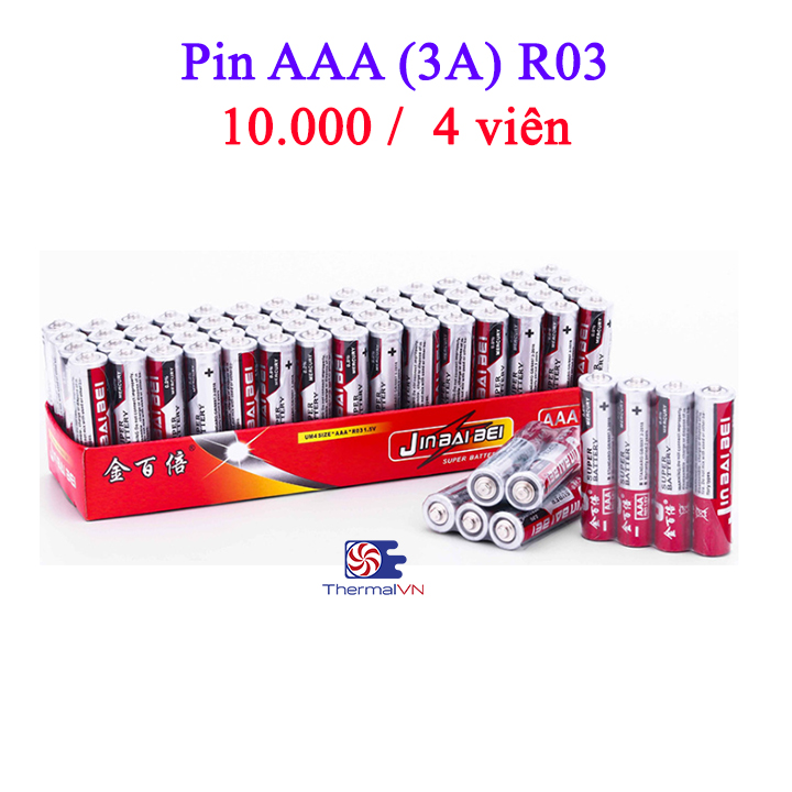 Pin AAA R03 1.5V JinBaiBei - Pin 3A R03