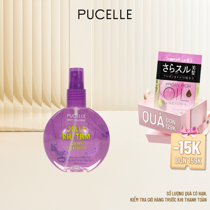 Nước Hoa PUCELLE MIST COLOGNE JOLLY RHYTHM FOR MY CREATIVITY 150ml