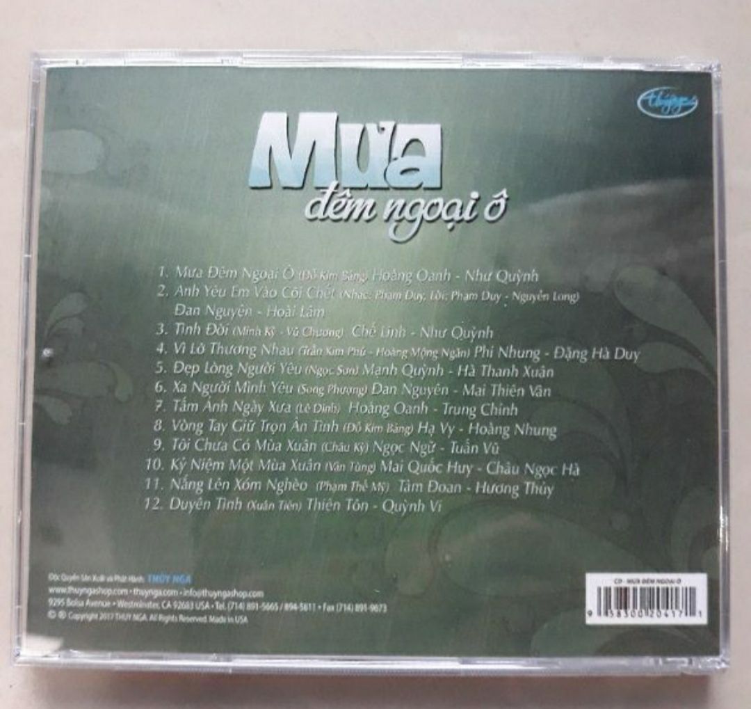Bộ 5 đĩa cd Thúy Nga 2 Mitsu phono