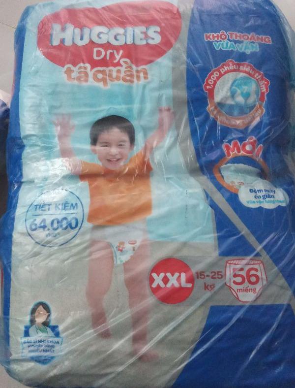 (Freeship) Tả quần huggies size M76,L68,XL62,XXL56