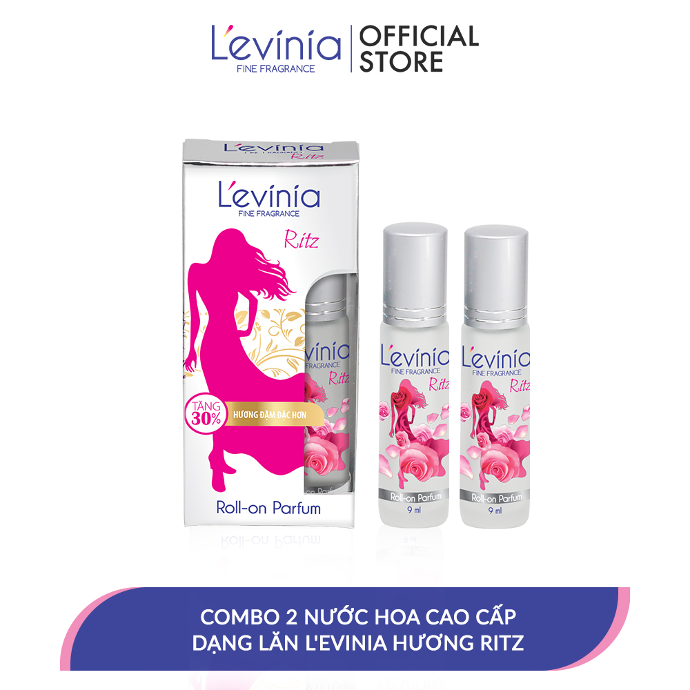 Combo 2 Nước Hoa Cao Cấp Dạng Lăn L'evinia Hương Ritz 9ml