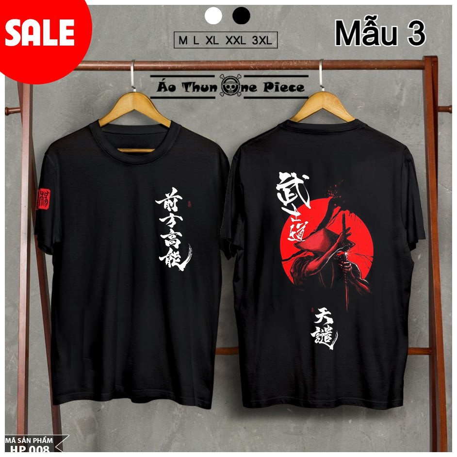Hot -áo thun one piece và samurai mẫu đen cực ngầu, cực chất hot - áo thun one piece