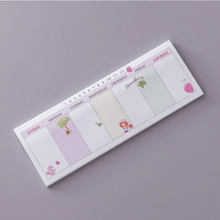 Giấy Note Ghi Chú Thời Khóa Biểu ( 40 Tờ )