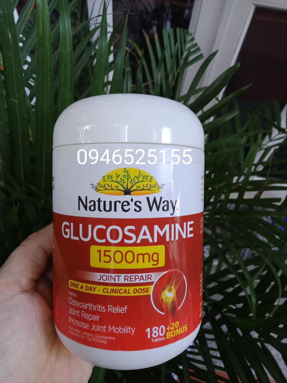 Glucosamine 1500mg  Nature's way 200v Viên nén