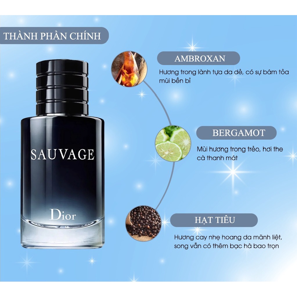 [Genuine] sauvager EDP men's perfume (tester-extract 10ml)