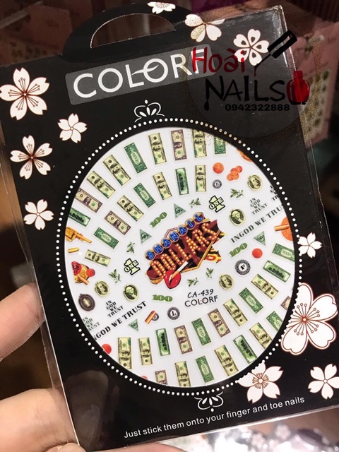 Sticker chữ Phụ kiện Nail