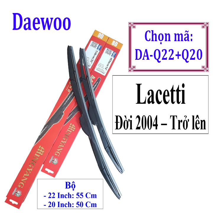 Bộ 2 thanh gạt nước mưa ô tô đa năng Nano cao cấp hãng xe Chevrolet Và Daewoo: Cruze-Aveo-Captiva-Trax-Spark-Lacetti-Gentra-Lanos-Matiz-Orlando-Colorado​​​​​​​