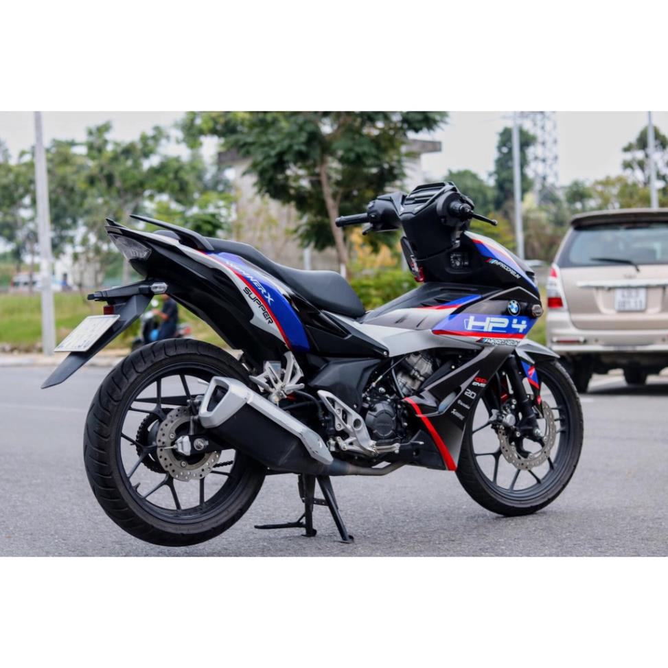 Tem Rời Dán Xe Winner X Mẫu HP4 Xanh Đen