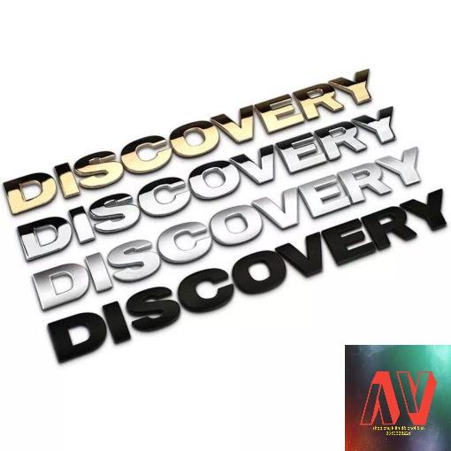 Tem chữ nổi 3D DISCOVERY màu Đen