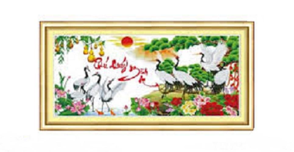 Tranh thêu phú quý bình an - lv3242