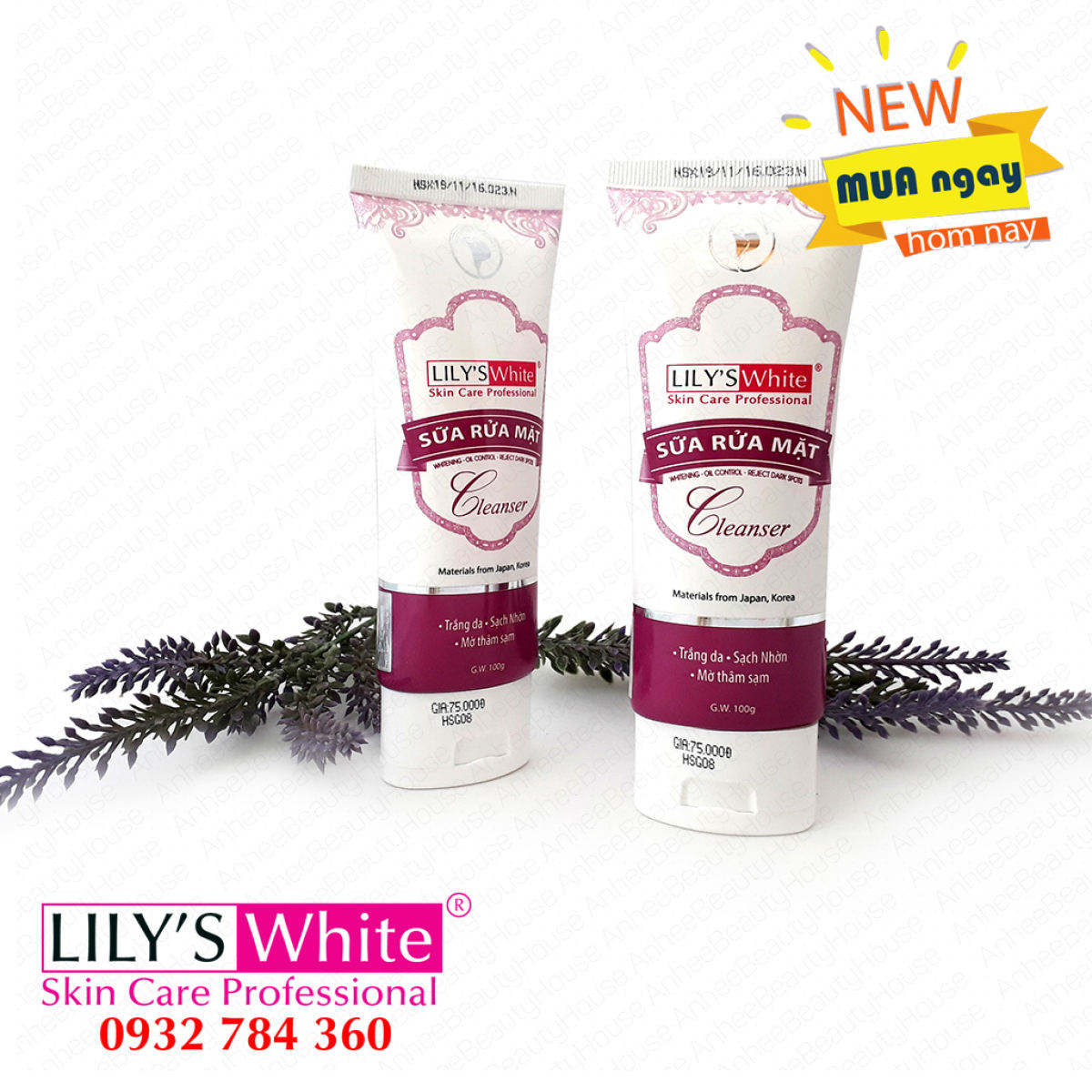 [HCM]ComBo Mụn Thâm Lily’s White Thể nặng