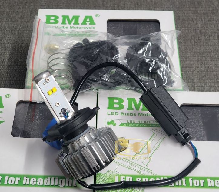 Đèn Pha LED CREE 4 tim - 20W T16 dành cho xe máy,moto,oto (cos vàng - pha trắng)