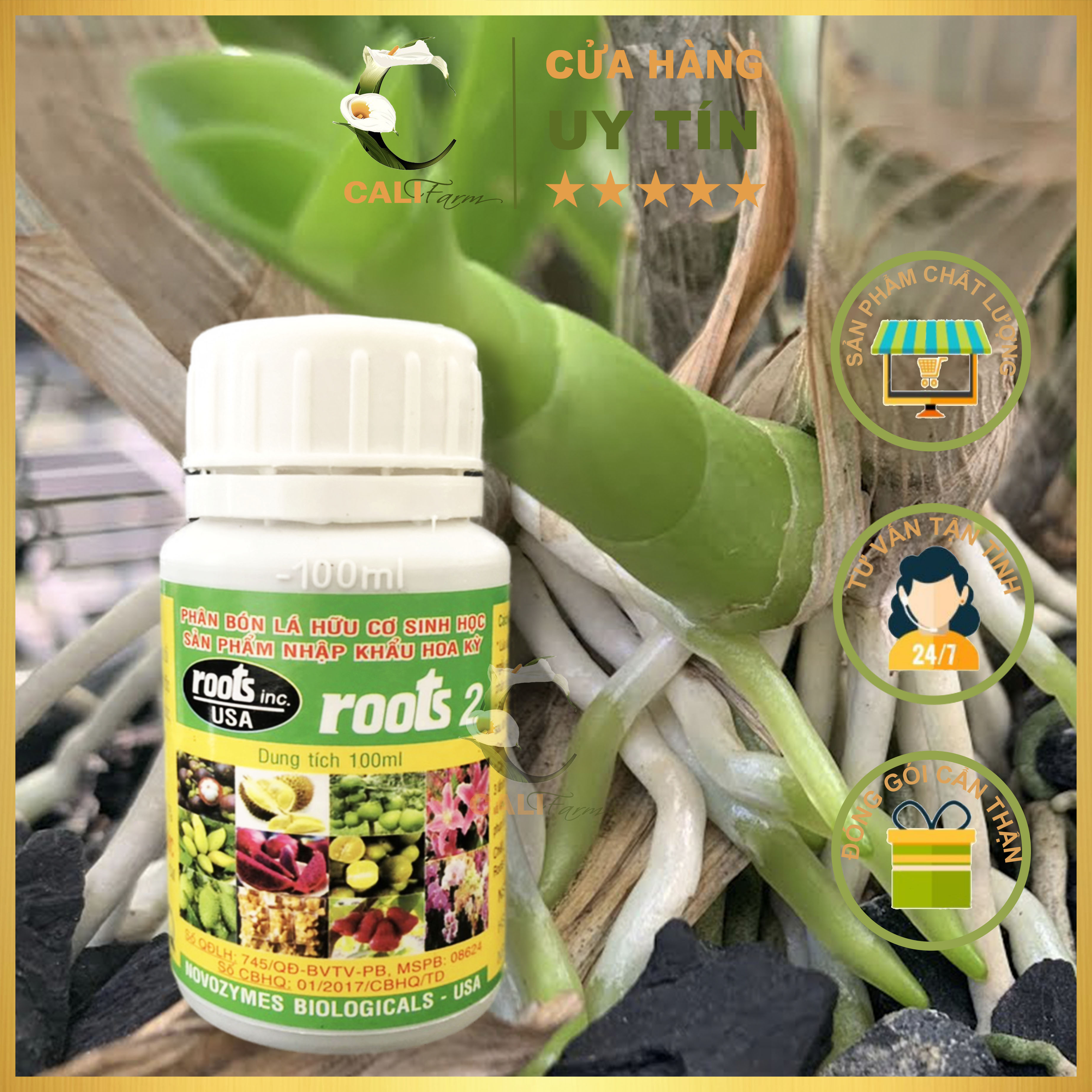 Phân bón lá cao cấp Roots 2 100ml