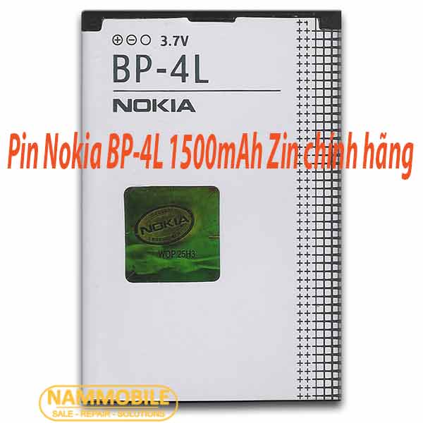 Pin Nokia E52, E55, E61i, E63, E71, E71x, E72, E73, E90, N97, N810, BP-4L 1500mAh zin +FreeShip