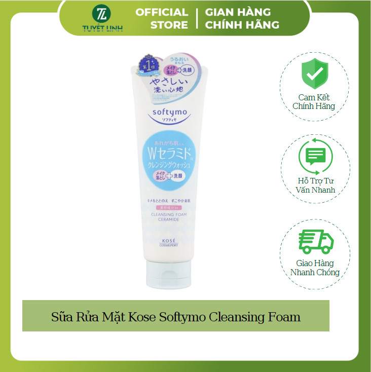 Sữa Rửa Mặt Kose Softymo Cleansing Foam