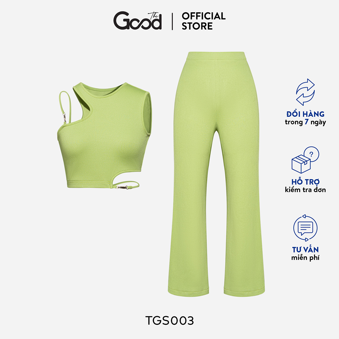 Set Áo Croptop Quần Suông The Good/ Chroma Set