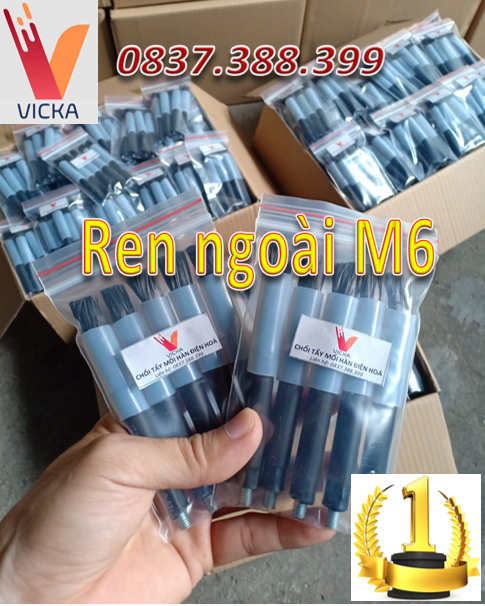 [HCM]Chổi tẩy mối hàn Inox điện hóa(REN NGOÀI M6)