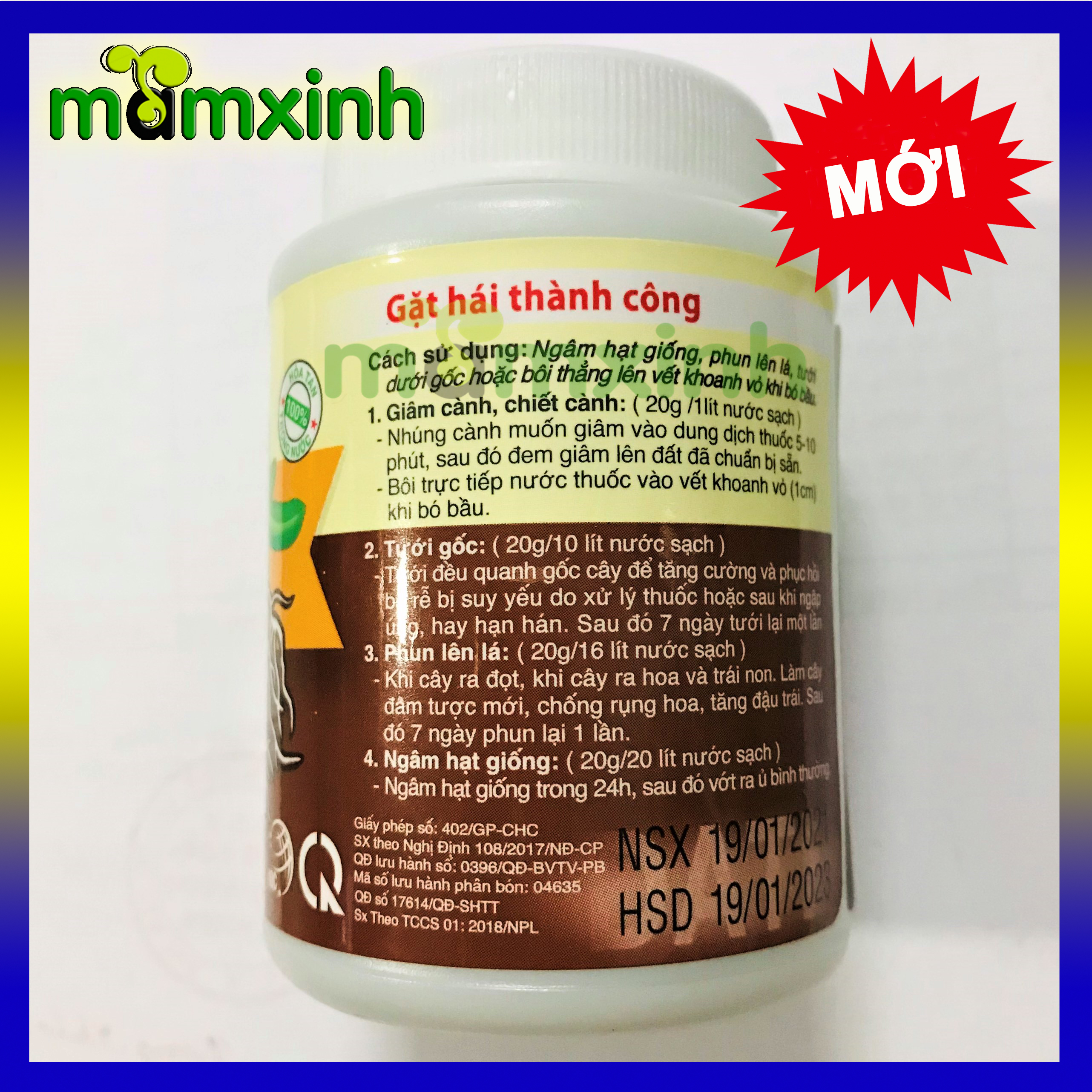 Phân bón N3M kích thích ra rễ cực mạnh hủ 100g
