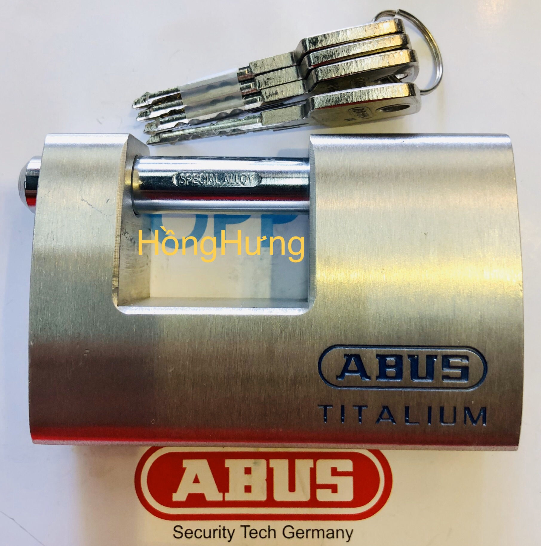Khoá abus ngang bấm 98ti/90mm