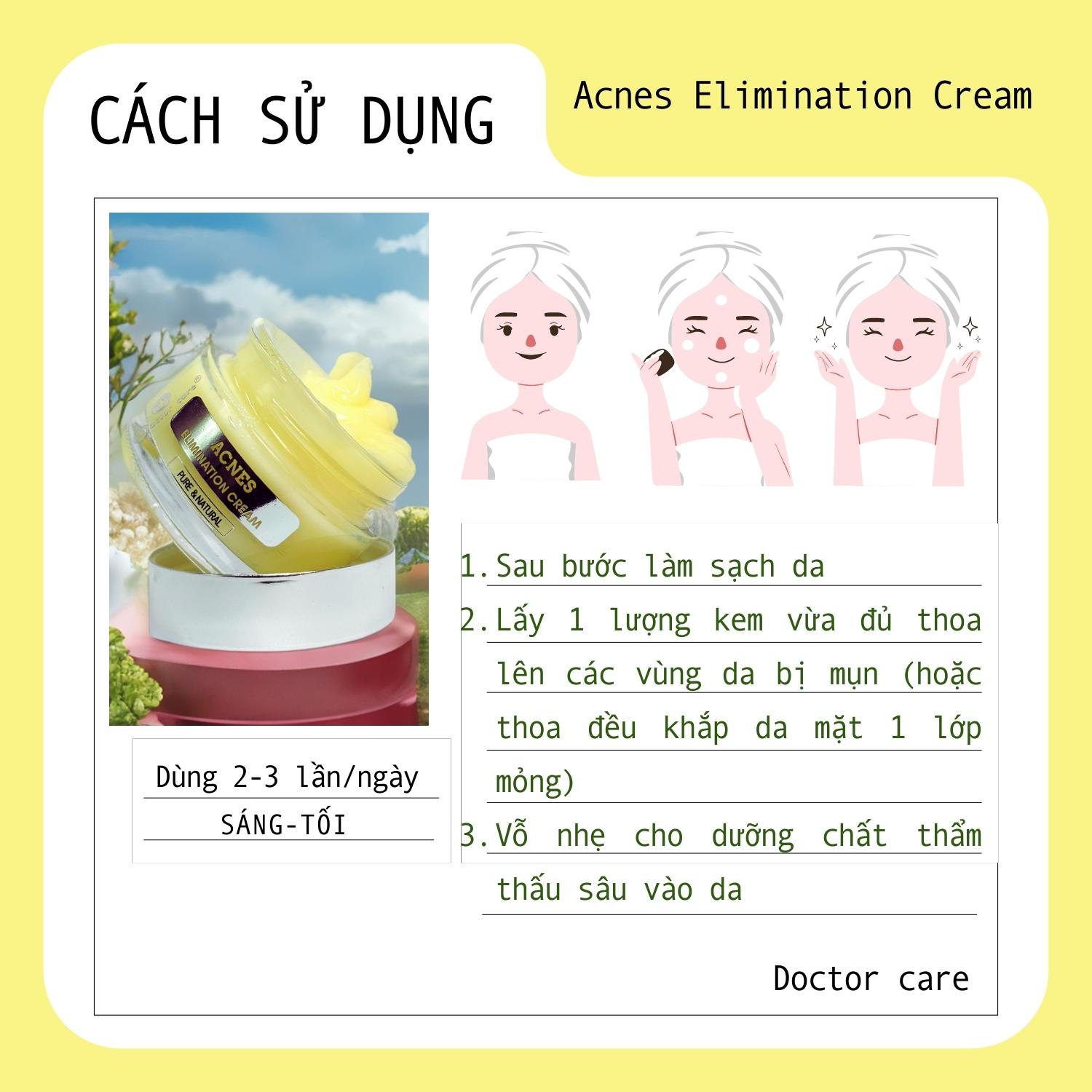 Kem Tri Mụn thâm Doctor Care Acnes Elimination 20ml