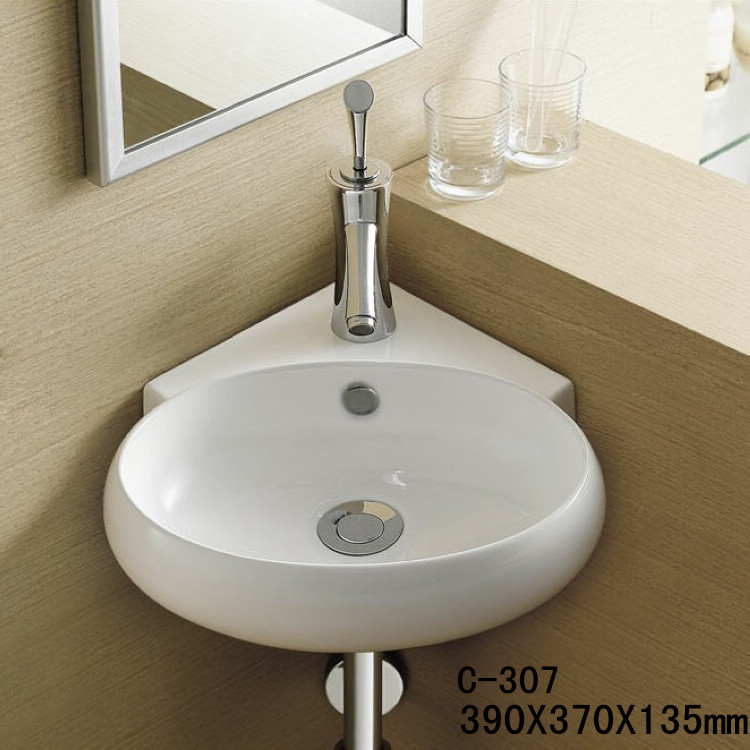 Chậu lavabo treo góc