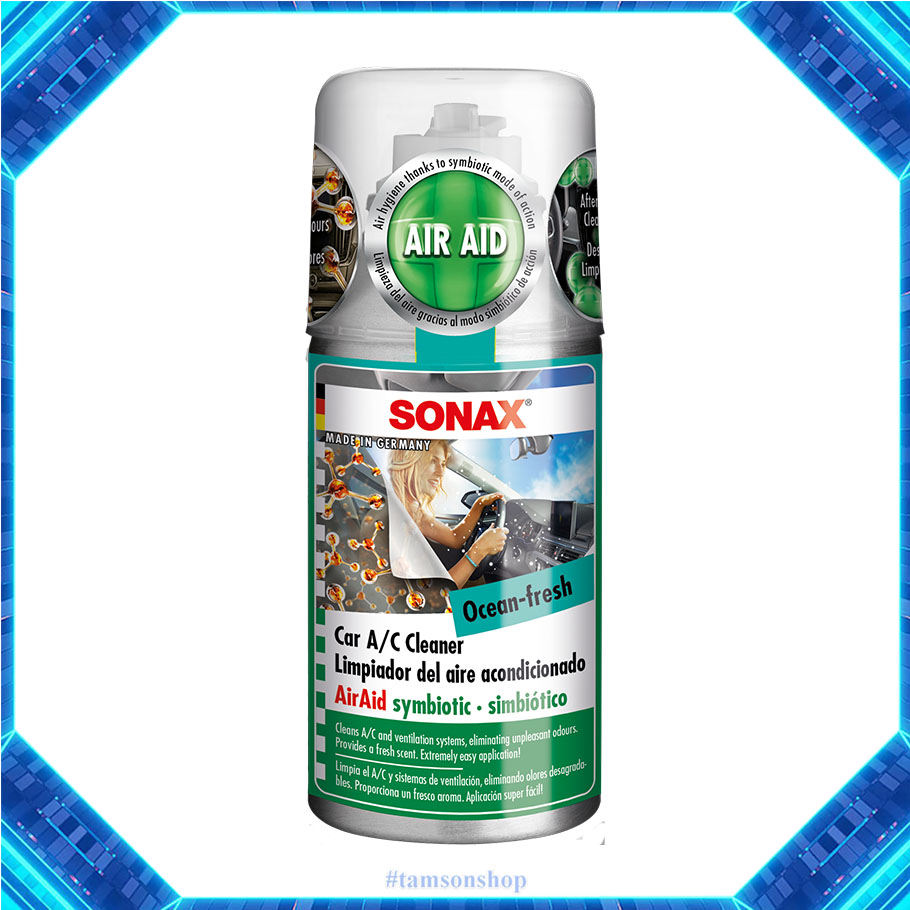 Bình phun khử mùi làm sạch không khí nội thất xe sonax 100ml