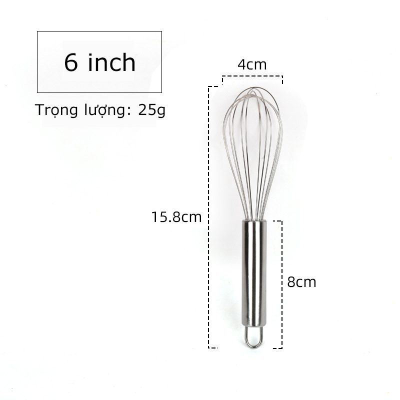 Self-Rotating Shaft Stainless Steel Egg Beater
