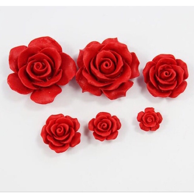 Charm hoa hồng chu sa - KL085
