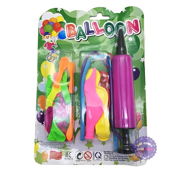 Vỉ đồ chơi bong bóng Kèm Bơm Tay
