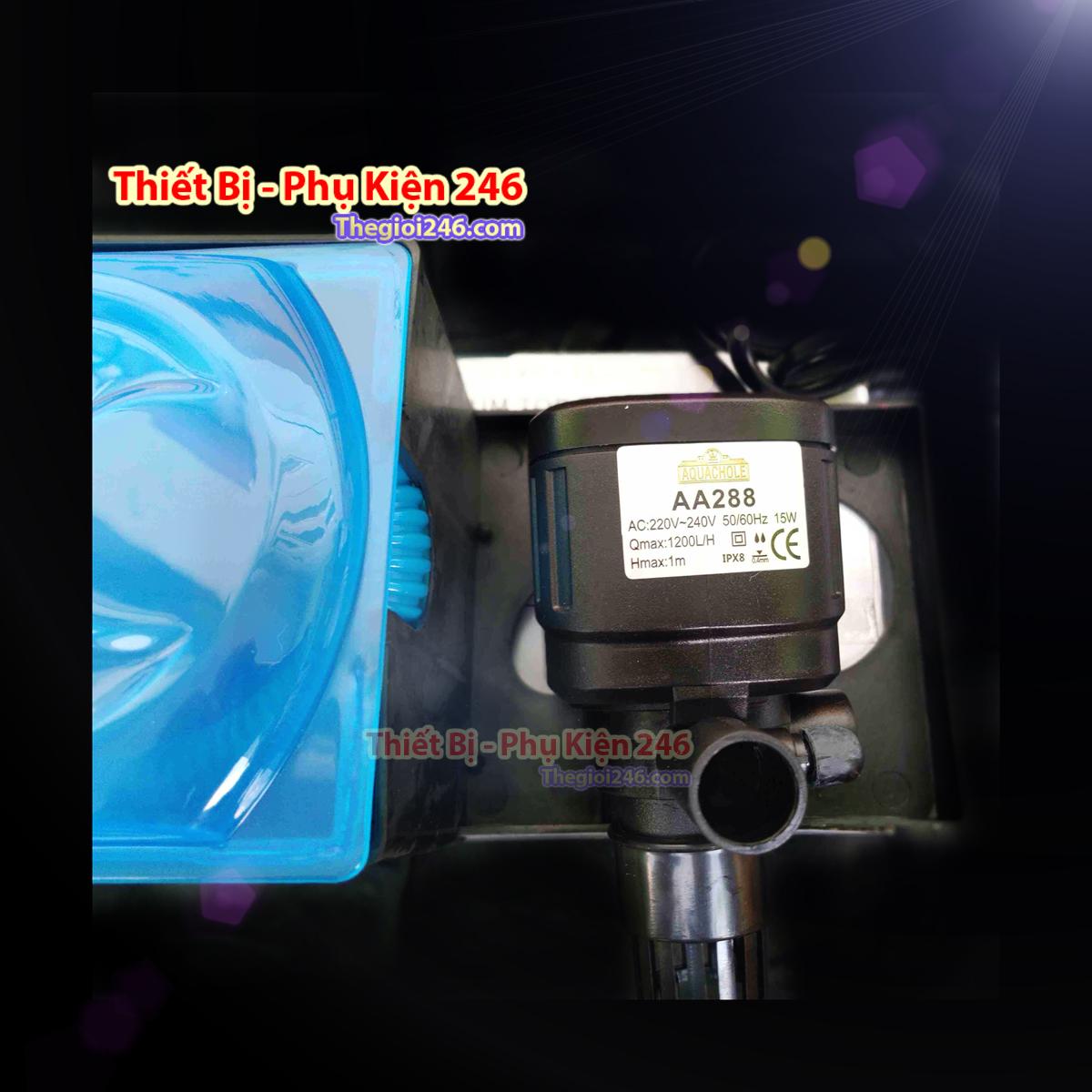 Máy bơm hồ cá AA288 New loại tốt (trang bị đầy đủ máy bơm, hộp lọc)