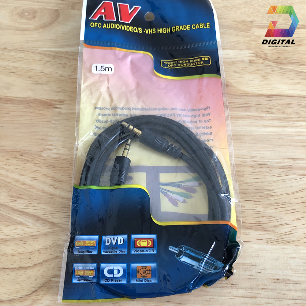 Cáp Âm Thanh 2 Đầu 3.5mm Dài 1,5 Mét