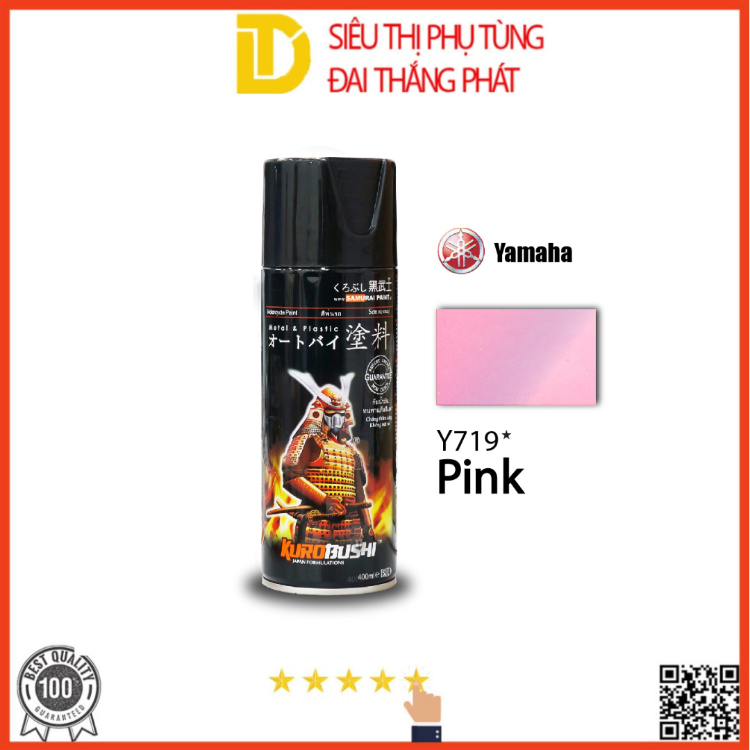Sơn samurai sơn xịt xe máy y719* màu hồng