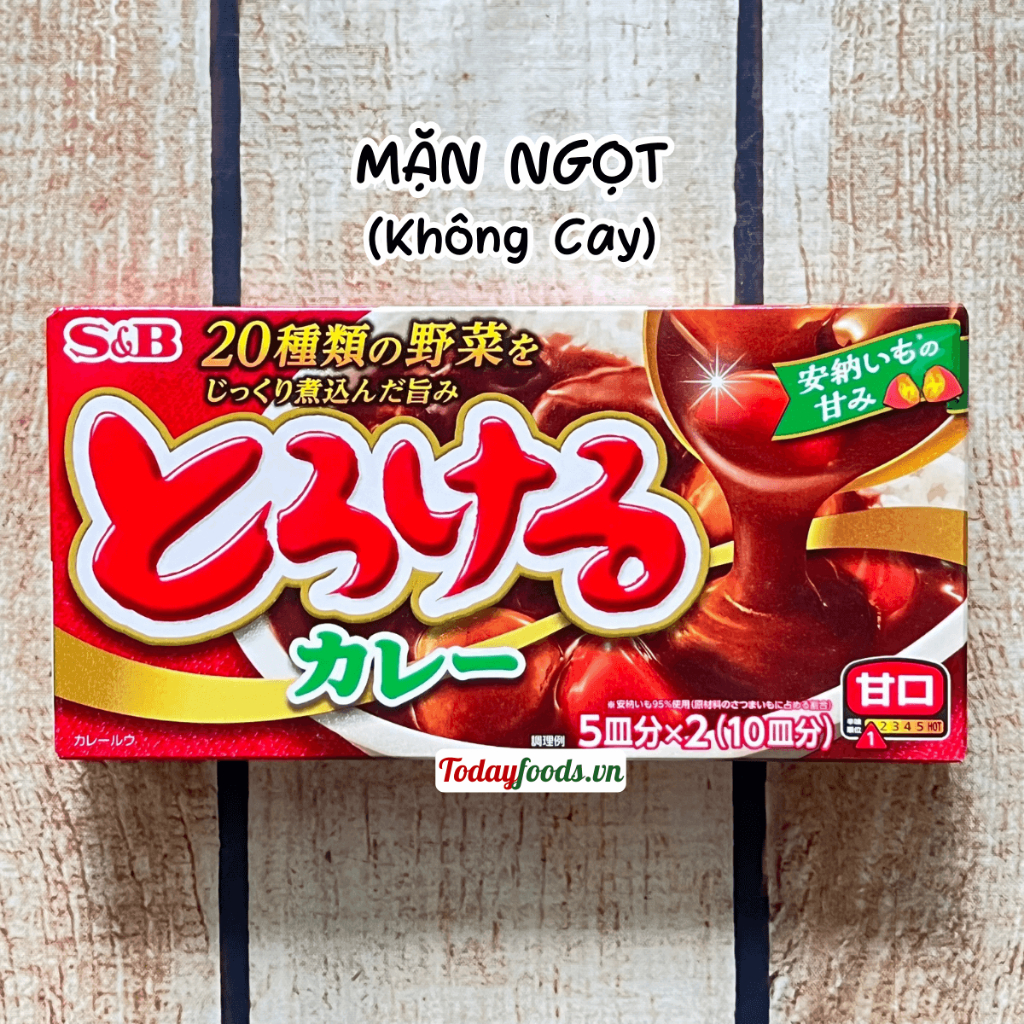 Viên Cà Ri Nhật Java Curry | Golden Curry vị Cay Vừa / Mặn Ngọt (hộp 5-6 phần ăn) (Viên nấu cà ri)