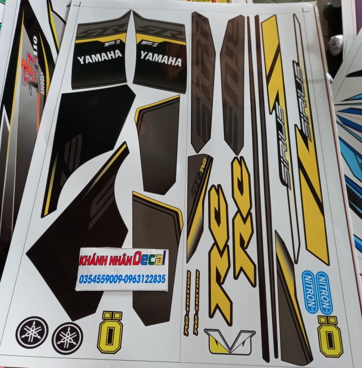 tem rời sirius RC Fi vàng đen