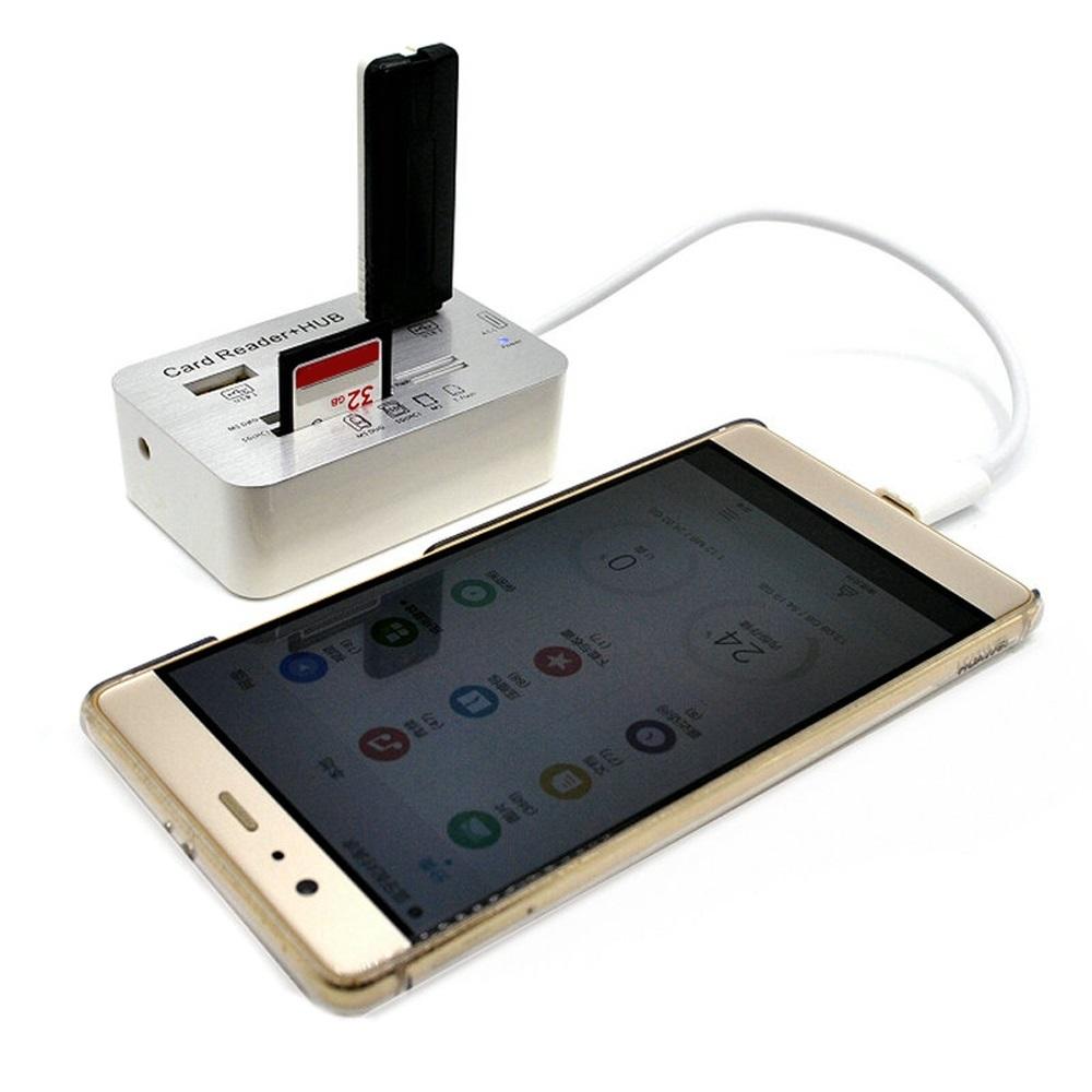 Hub Usb kết nối cổng Type C kiêm đầu đọc thẻ đa năng