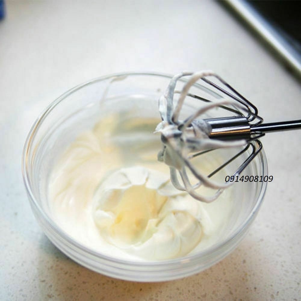 Cây đánh trứng, đánh bọt cà phê tự động inox cầm tay
