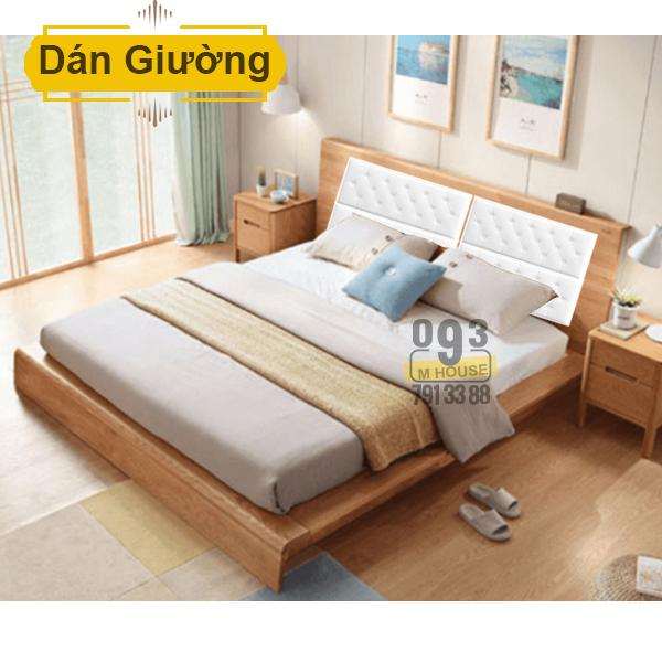 Miếng Xốp Dán Tường 3D Chống Va Chạm, Tấm Dán Tường 3D Nệm Đệm Cho Đầu Giường Trang Trí Phòng Ngủ