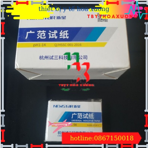 [Hàng Chuẩn] Giấy Quỳ Tím Thử Độ pH Thang Đo Từ 1 Đến 14