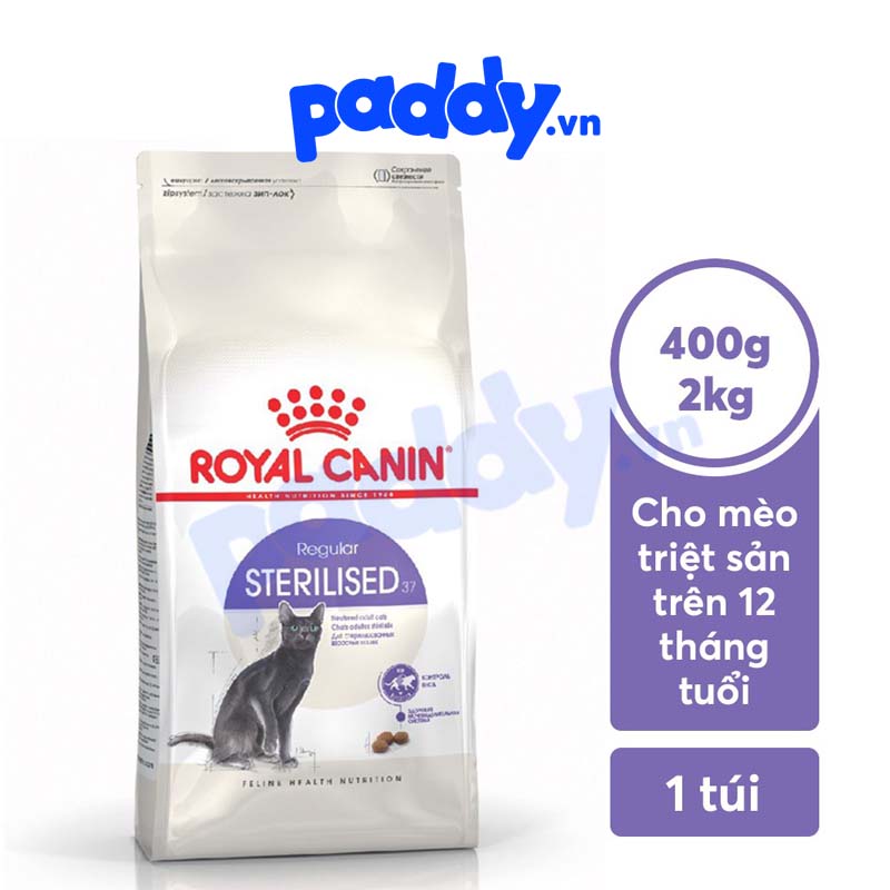 Hạt Cho Mèo Triệt Sản Trưởng Thành Royal Canin Sterilised