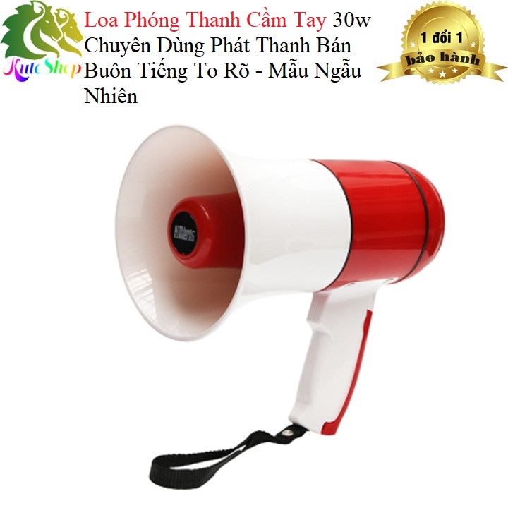 Loa phóng thanh cầm tay 30w chuyên dùng phát thanh bán buôn tiếng to rõ - mẫu ngẫu nhiên