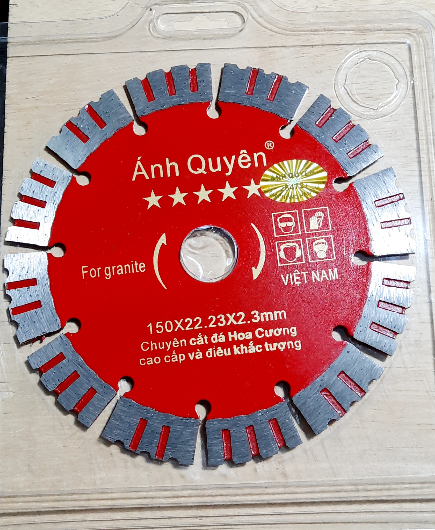 Lưỡi cắt gạch AQ chất lượng 5 sao 125, 150, 180, 230, lưỡi cắt bê tông, cắt đá