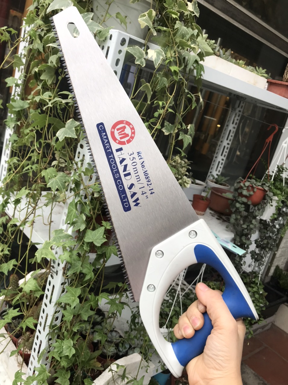 Cưa gỗ bản, cưa cây C-mart A0892 cá mập 350mm/14″