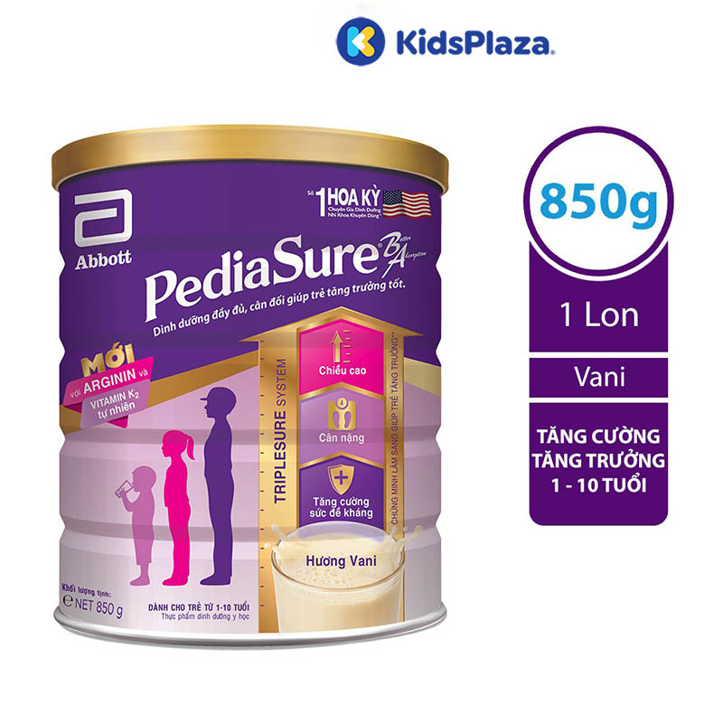 Sữa PediaSure BA 850g (1 - 10 tuổi)