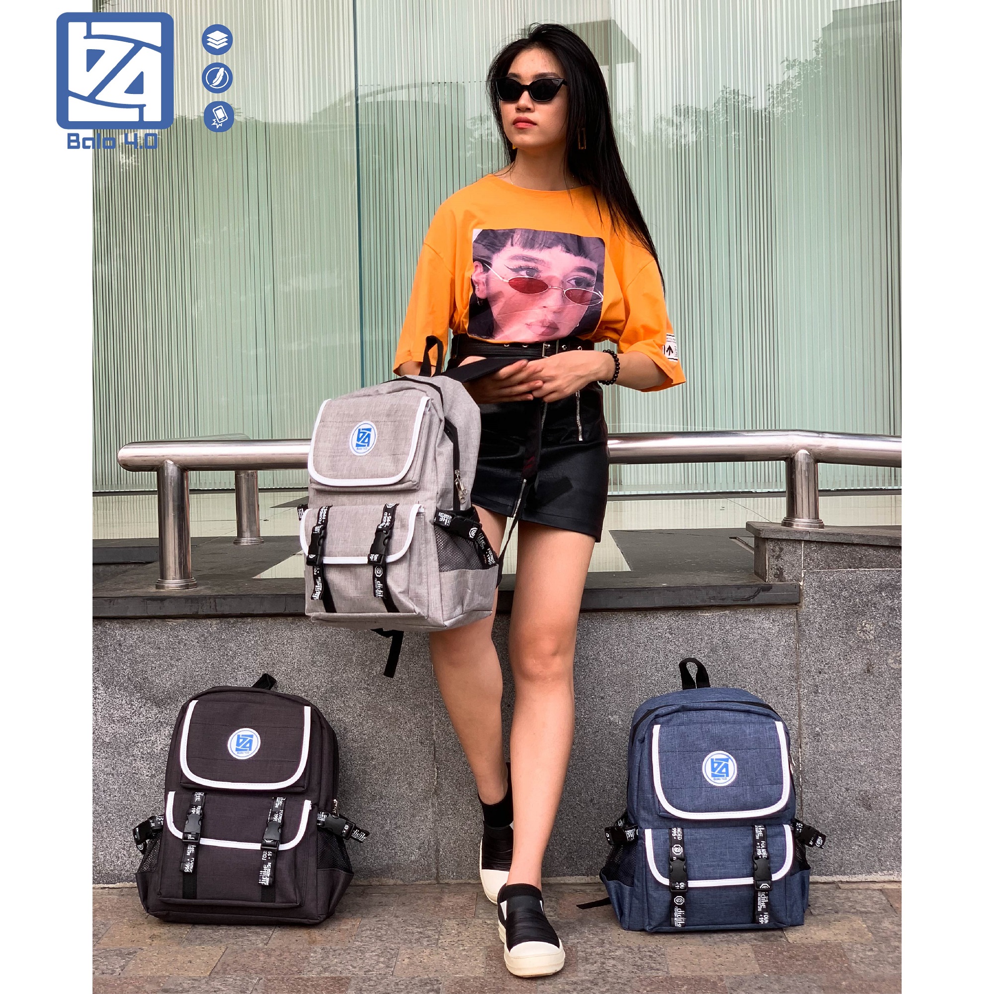 Balo nam nữ du lịch cao cấp siêu bền DDK Balo 4.0